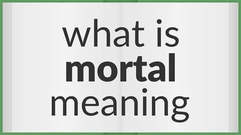 mortal remains meaning